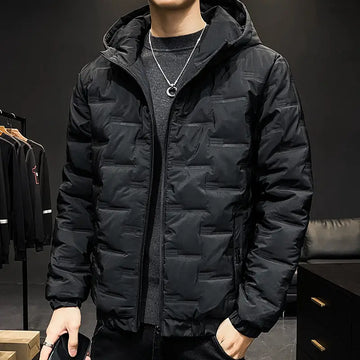 Men's Winter Hooded Cotton Jacket Korean Style