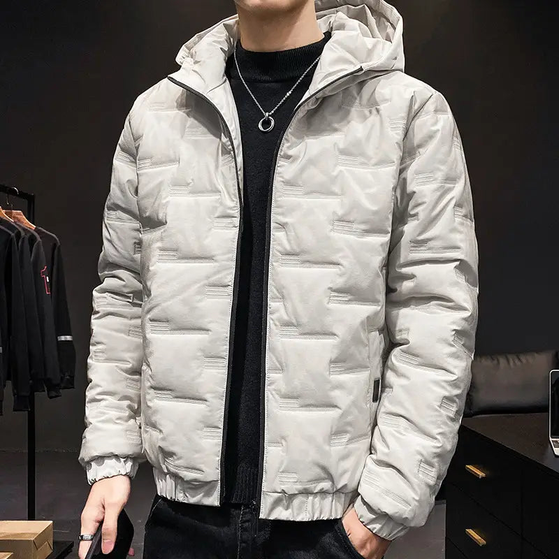 Men's Winter Hooded Cotton Jacket Korean Style