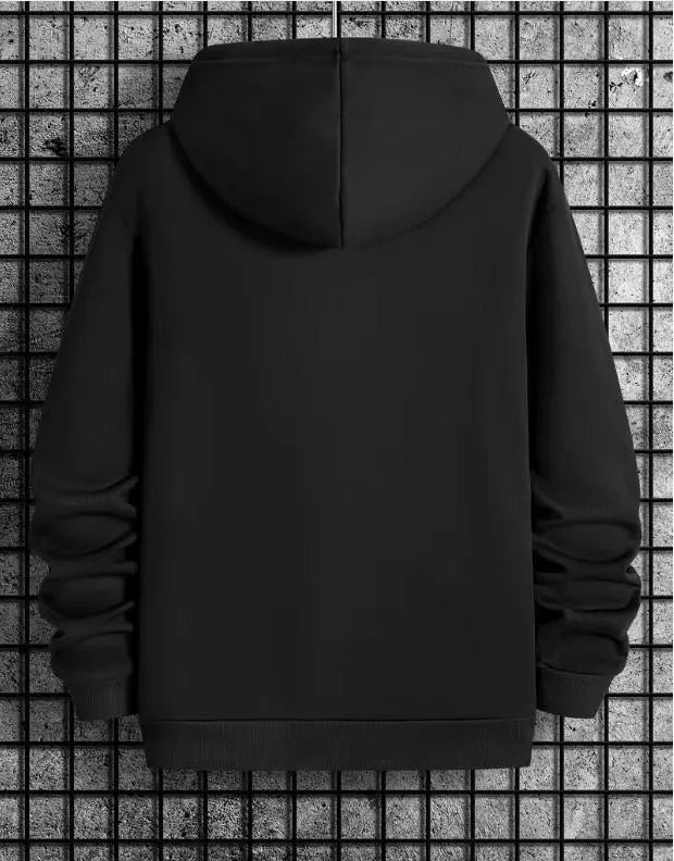 Men Black Hoodie "NOPE. not Today" Fleece Winter