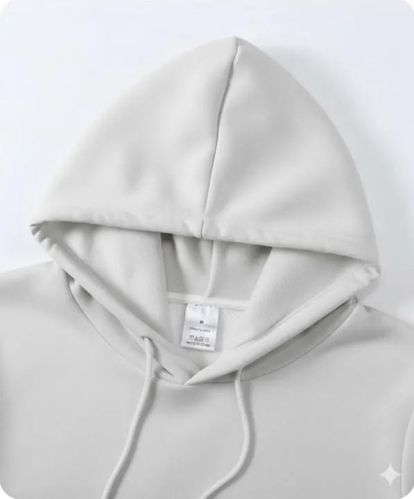 Grey Printed Hoodie "NOPE. not today" for Men